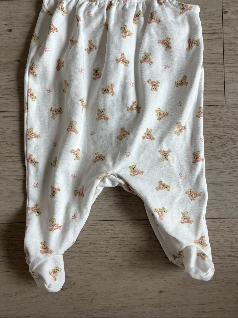 Ralph Lauren Baby Girl Bear Sleeveless Cotton Romper 3 Months 4th of July